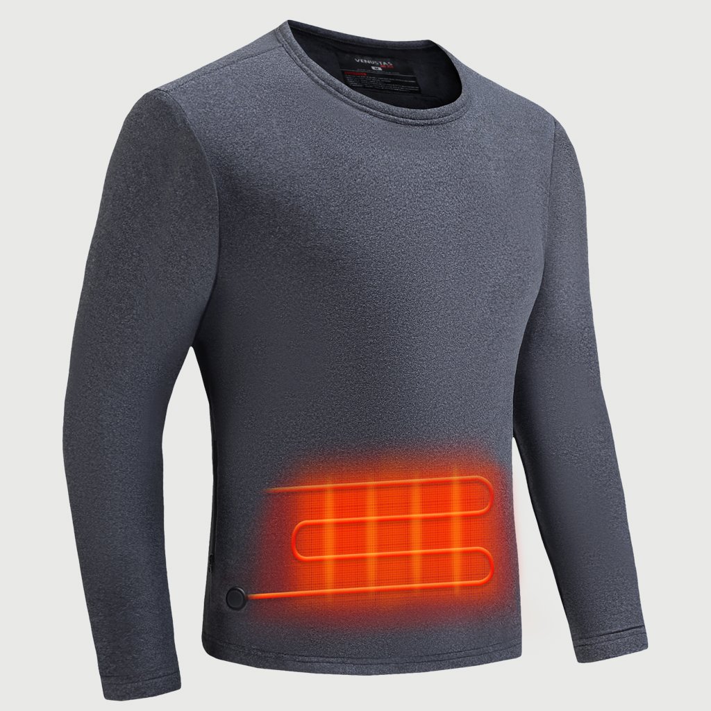 Heated Thermal Underwear Shirt For Men, 5V