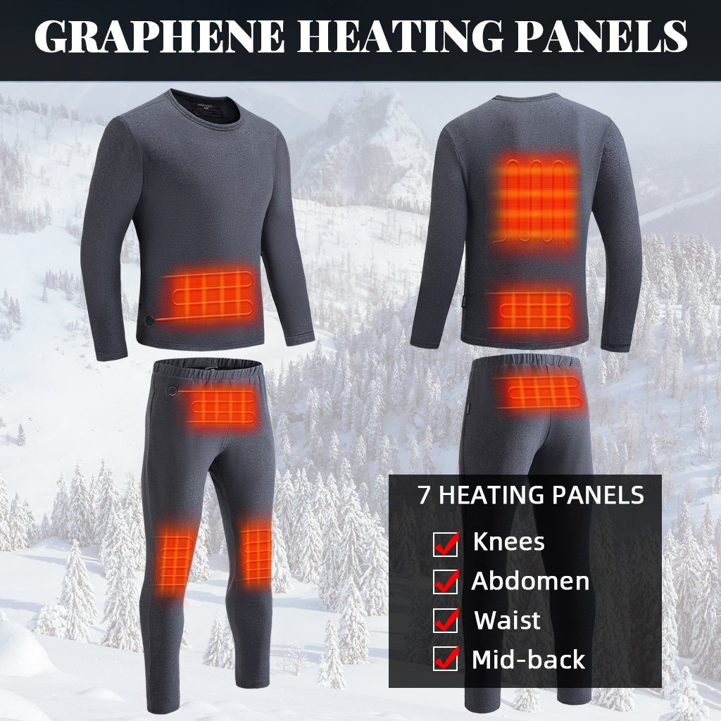 Heated Underwear Set For Men, 5V