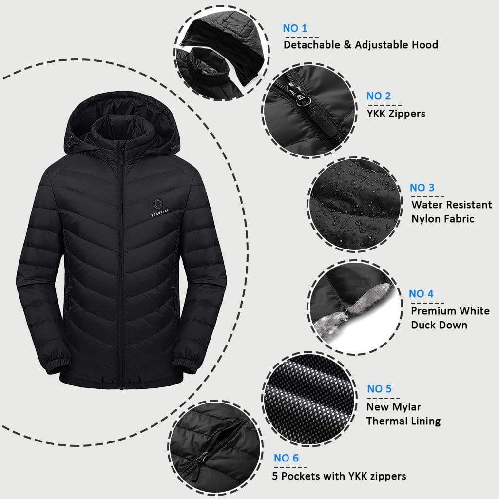 Men's Heated Down Jacket 7.4V