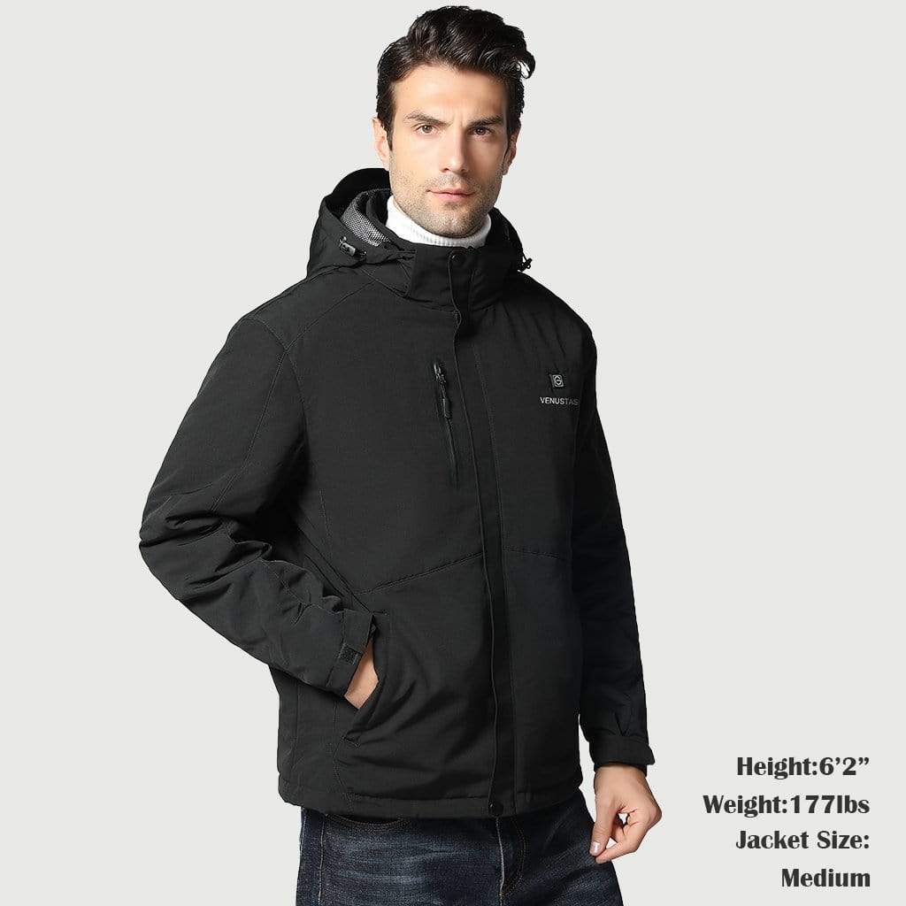 Men's Heated Jacket 5V with Detachable Hood