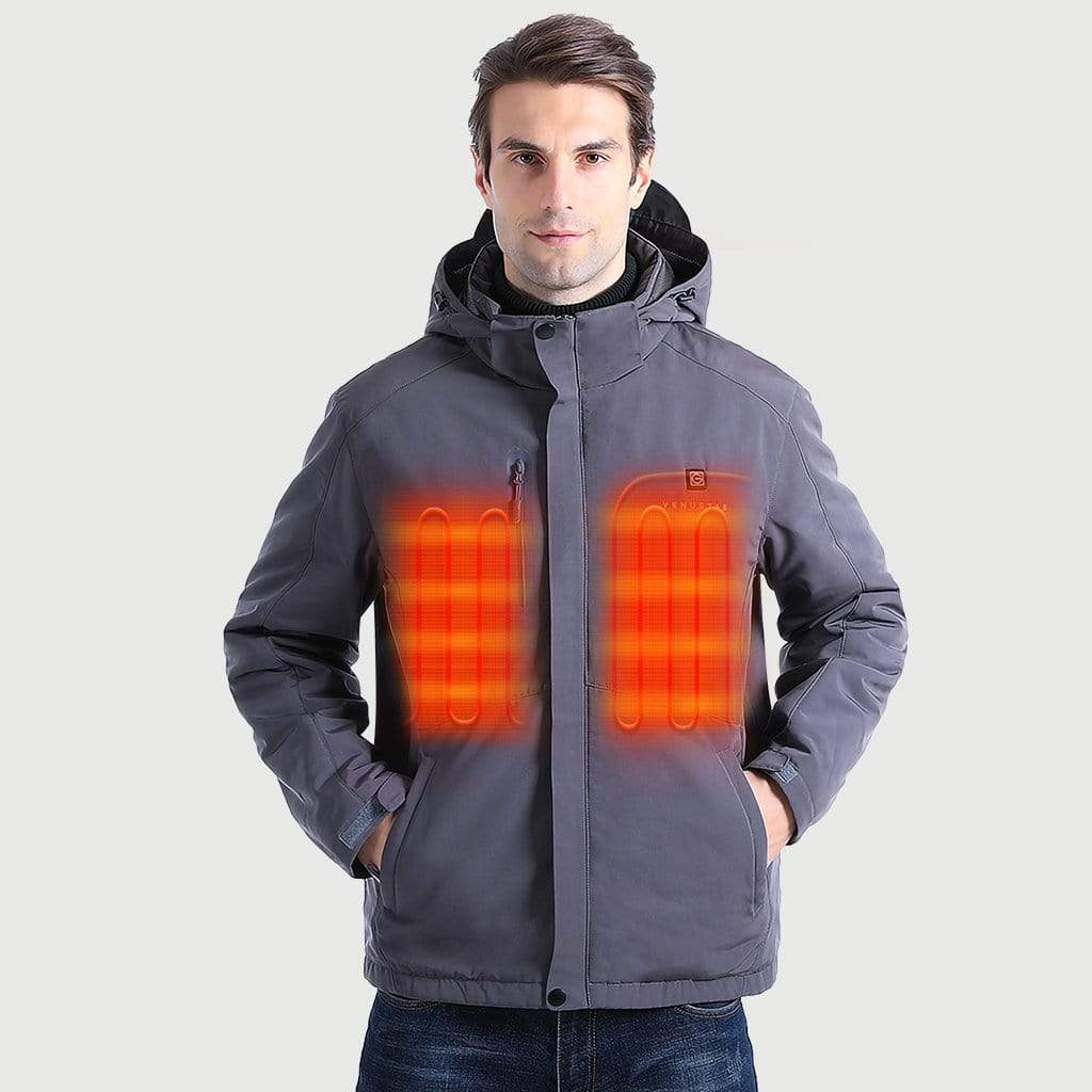 Men's Heated Jacket 5V with Detachable Hood