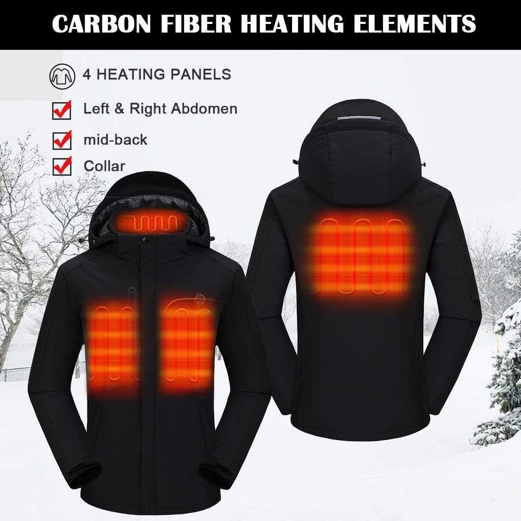 Men's Heated Jacket 5V with Detachable Hood