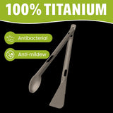 Titanium Vintage Portable Camping Cutlery Set