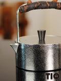 Pure Titanium Teapot Kettle 1200ml – High-End Tea Brewing & Boiling Pot with Handle, Home & Outdoor Use