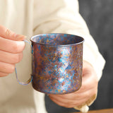 Pure Titanium Tea & Coffee Mug – 300ml Lightweight Heat-Resistant Cup, Japan Chado Handicrafts