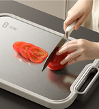 100% Pure Titanium Double-Sided Cutting Board – Antibacterial, Mold-Resistant, Food-Grade Chopping Board