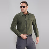 Tactical Quick-Dry Long Sleeve Shirt for Men – Breathable Military Outdoor Training Top, Lightweight Camouflage Combat Shirt