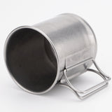 Vintage Camping Coffee Cup with Foldable Handle