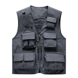 Men’s Lightweight Utility Vest – 16-Pocket Fishing, Photography & Travel Vest with Mesh Back