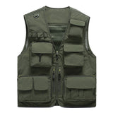 Men’s Lightweight Utility Vest – 16-Pocket Fishing, Photography & Travel Vest with Mesh Back