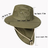 Men's Outdoor Mountaineering Camping Breathable Quick-Drying Sun Hat