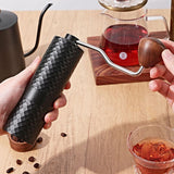 Outdoor Camping Manual Coffee Grinder – Stainless Steel Portable Hand Burr Grinder with Adjustable Grind Settings