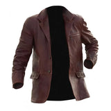Men's Zipped Leather Jacket