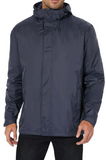 Men's Rain Jacket Lightweight Waterproof Raincoat with Adjustable Hooded Outdoor Hiking Windbreaker