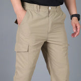 Men's Ripstop Work Pants, Water Resistant Tactical Pants, Outdoor Utility Operator EDC Cargo Pants