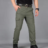 Men's Ripstop Work Pants, Water Resistant Tactical Pants, Outdoor Utility Operator EDC Cargo Pants