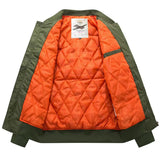 Men's Cotton Jacket Cargo Work Casual Jacket Outwear Coat