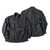 Men's Vintage Oil-Waxed Jacket Outdoor Mutil-Pocket Windproof Waterproof Coat