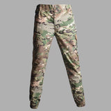 Tapered Cargo Pants for Men, Camo Joggers Lightweight Ripstop BDU Combat Hiking Hunting Tactical Pants