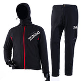Winter Windproof Thermal Fishing Jacket & Pants Set for Outdoor Angling