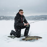 Winter Windproof Thermal Fishing Jacket & Pants Set for Outdoor Angling
