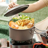 Titanium Camping Cookware Set – Ultralight Portable Pot, Kettle & Frying Pan