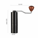 Outdoor Camping Manual Coffee Grinder – Stainless Steel Portable Hand Burr Grinder with Adjustable Grind Settings