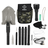 Folding Tactical Shovel – Military Survival Tool for Camping & Car Emergency