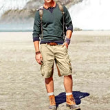Men's Vintage Route 66 Distressed Tactical Shorts