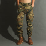 Men's Camouflage Cotton Cargo Pants – Loose Fit Tactical Casual Trousers for Outdoor & Workwear