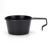 Outdoor Folding Wire Handle Camping Bowl Set Black