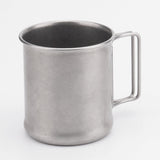 Vintage Camping Coffee Cup with Foldable Handle