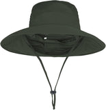 Sun Hats for Men & Women – UPF 50+ Wide Brim Fishing Hat with Neck Flap, Breathable UV Protection Safari Hat