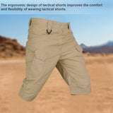 Men's Tactical Cargo Shorts – Quick Dry, Multi-Pocket, Waterproof