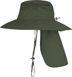 Sun Hats for Men & Women – UPF 50+ Wide Brim Fishing Hat with Neck Flap, Breathable UV Protection Safari Hat