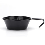 Outdoor Folding Wire Handle Camping Bowl Set Black