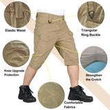 Men's Tactical Cargo Shorts – Quick Dry, Multi-Pocket, Waterproof