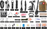 142-Piece Survival and First Aid Kit – Professional Gear with Molle Pouch for Camping, Outdoor Adventure, and Emergency Preparedness