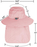 Sun Hats for Men & Women – UPF 50+ Wide Brim Fishing Hat with Neck Flap, Breathable UV Protection Safari Hat