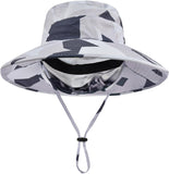 Sun Hats for Men & Women – UPF 50+ Wide Brim Fishing Hat with Neck Flap, Breathable UV Protection Safari Hat