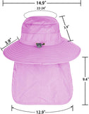 Sun Hats for Men & Women – UPF 50+ Wide Brim Fishing Hat with Neck Flap, Breathable UV Protection Safari Hat