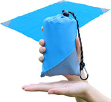 Pocket Picnic Blanket – Sandproof, Lightweight, Water-Resistant Compact Beach Mat