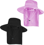 Sun Hats for Men & Women – UPF 50+ Wide Brim Fishing Hat with Neck Flap, Breathable UV Protection Safari Hat