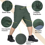 Men's Tactical Cargo Shorts – Quick Dry, Multi-Pocket, Waterproof