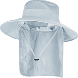 Sun Hats for Men & Women – UPF 50+ Wide Brim Fishing Hat with Neck Flap, Breathable UV Protection Safari Hat
