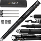 Durable Tactical Pen with Tungsten Tip, Flashlight & Survival Tools for Self Defense