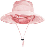 Sun Hats for Men & Women – UPF 50+ Wide Brim Fishing Hat with Neck Flap, Breathable UV Protection Safari Hat