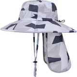 Sun Hats for Men & Women – UPF 50+ Wide Brim Fishing Hat with Neck Flap, Breathable UV Protection Safari Hat