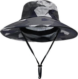 Sun Hats for Men & Women – UPF 50+ Wide Brim Fishing Hat with Neck Flap, Breathable UV Protection Safari Hat