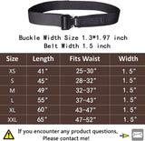 Men's 1.5" Tactical EDC CCW Belt: Heavy Duty Quick Release